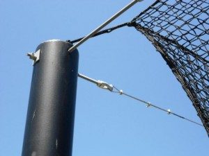 Black Netting Poles